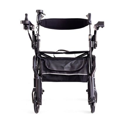 3 In 1 EVO E-Traveller Hybrid Multi Tasker Rollator Walker Electric Wheelchair - Black