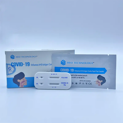 HEO Very High Sensitivity Influenza A/B Rapid Antigen Test Combo Rats Nasal May 2026 - (500 Pack)