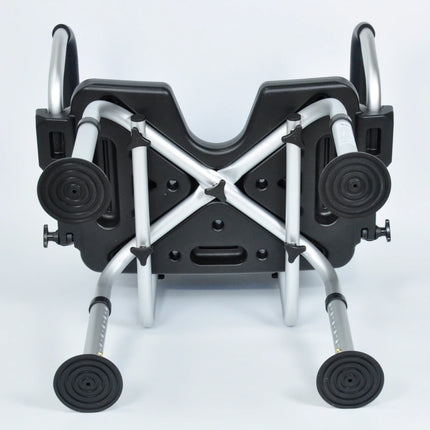 Shower Chair With Padded Soft Seat & Backrest - Black