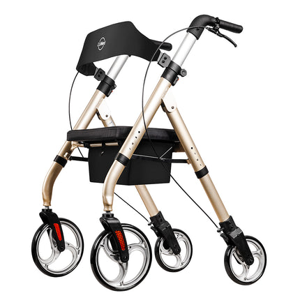 Heavy Duty Rollator, Tall & Strong Bariatric Mobility Walker - 180kg Weight Limit