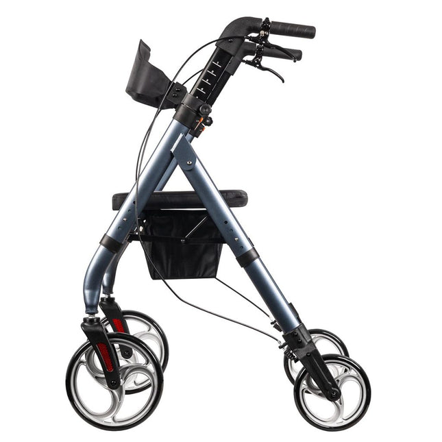 Heavy Duty Rollator, Tall & Strong Bariatric Mobility Walker - 180kg Weight Limit