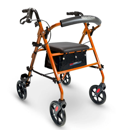 Redgum Adjustable Height Lightweight Seat Walker - 8" Wheels