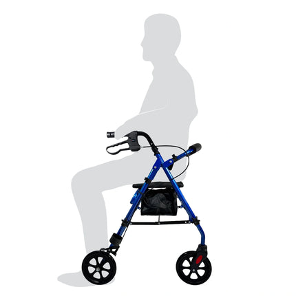 Redgum Adjustable Height Lightweight Seat Walker - 8" Wheels