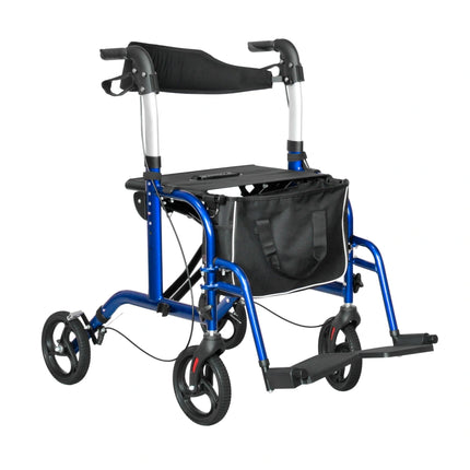 2 in 1 Lightweight Transit Wheelchair & Walker