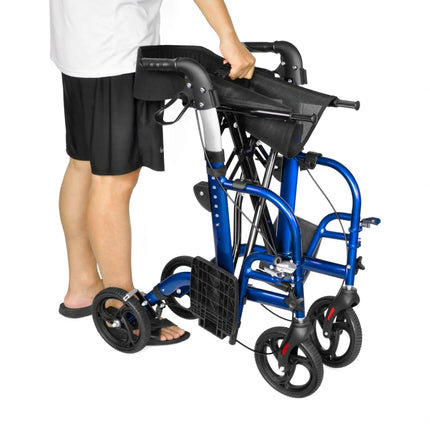 2 in 1 Lightweight Transit Wheelchair & Walker