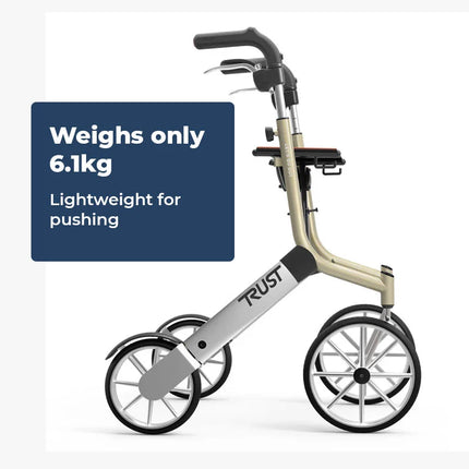 Let's Go Out Rollator Mobility Wheelie Walker - Trust Care