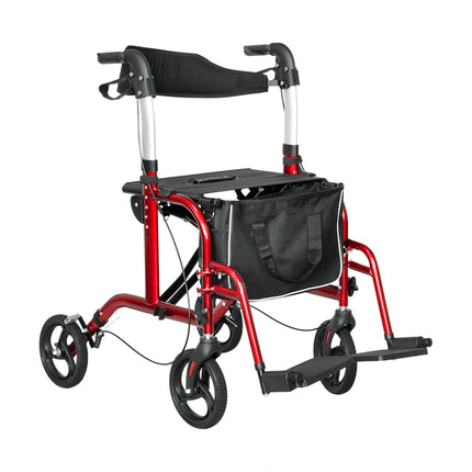 2 in 1 Lightweight Transit Wheelchair & Walker