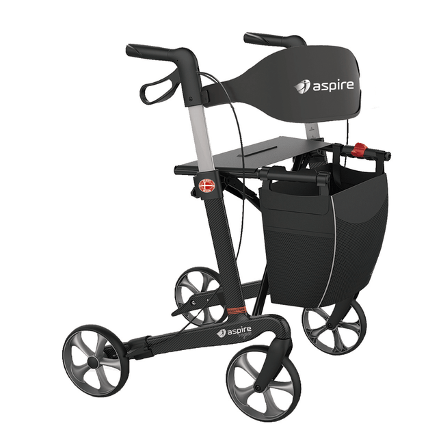 Aspire Vogue Carbon Fibre Mobility Wheelie Walker